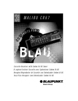 Blaupunkt Malibu-CR-67 - Owners Manual